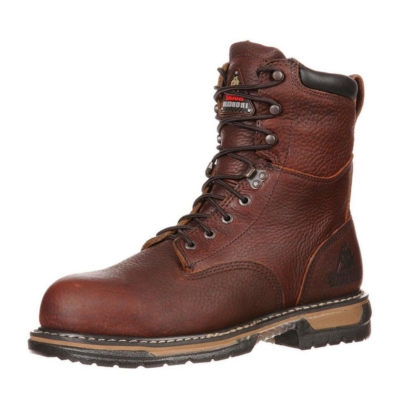 Rocky Work Boots Mens 8" Ironclad Waterproof Insulated Brown